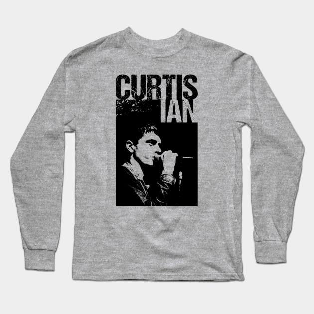 Ian Curtis Long Sleeve T-Shirt by Nagorniak